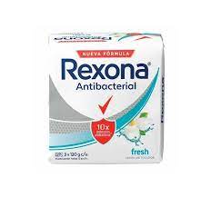 JABON REXONA ANTIBACTERIAL FRESH TRIPACK X 120GR C/U