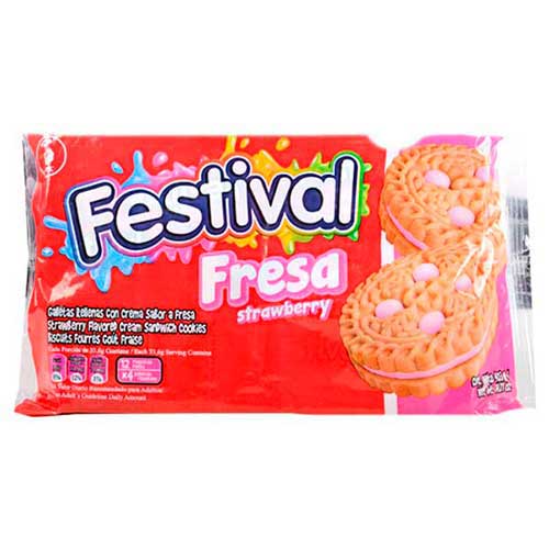 GALLETA FESTIVAL FRESA 600G