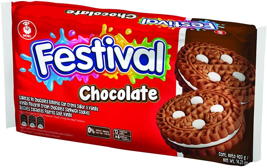 GALLETA FESTIVAL CHOCOLATE 600G