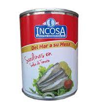 SARDINA INCOSA EN SALSA DE TOMATE 170G