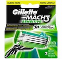 REPUESTOS DE AFEITADORAS GILLETTE MACH3 SENSITIVE