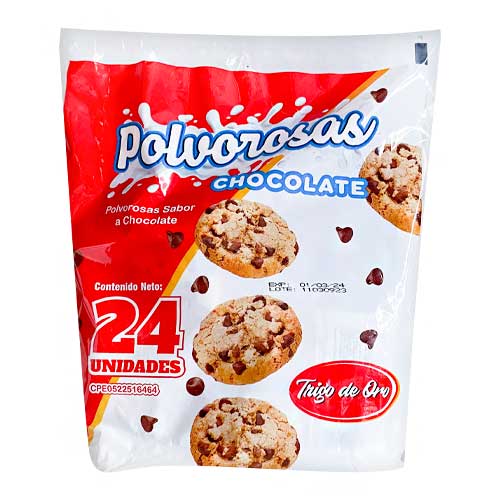 GALLETA POLVOROSA CHOCOLATE 1*24*10GR