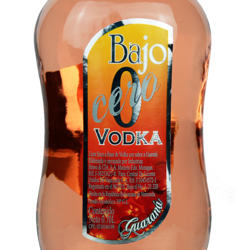 VODKA BAJO CERO GUARANA 0.7