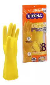 GUANTES LATEX AMARILLO T-7 ETERNA