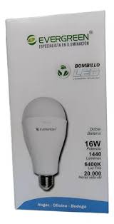 BOMBILLO LED EVERGREEN EMERGENCIA 16W