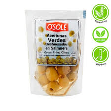 ACEITUNAS VERDES DESHUESADAS 160 GR OSOLLE