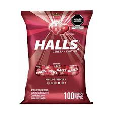 HALLS CEREZA MENTOL EUCALIPTO 100UND