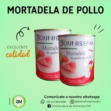 MORTADELA DE POLLO EN LATA BONISSIMA