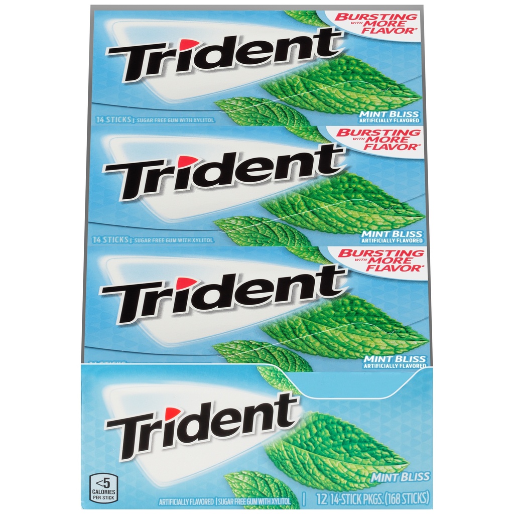 CHICLE TRIDENT MINT BLISS 1.9G