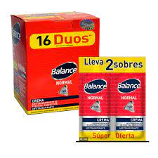 INACDESODORANTE BALANCE DUO CREMA X32 SOBRES