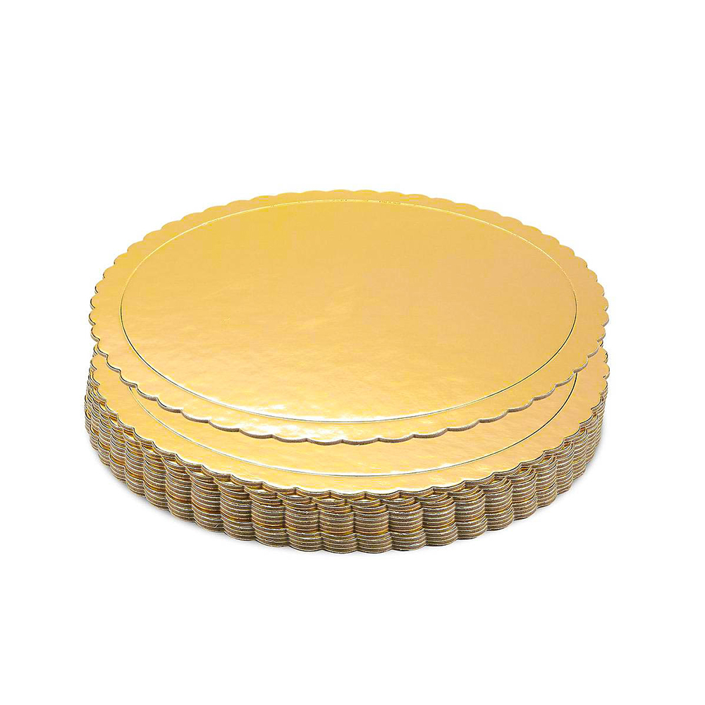 BASE PARA TORTAS DISCO DORADO 25CM