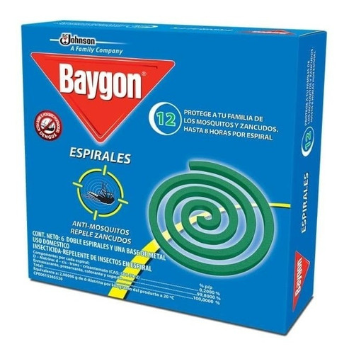 BAYGON ESPIRALES ZANCUDOS 12UND