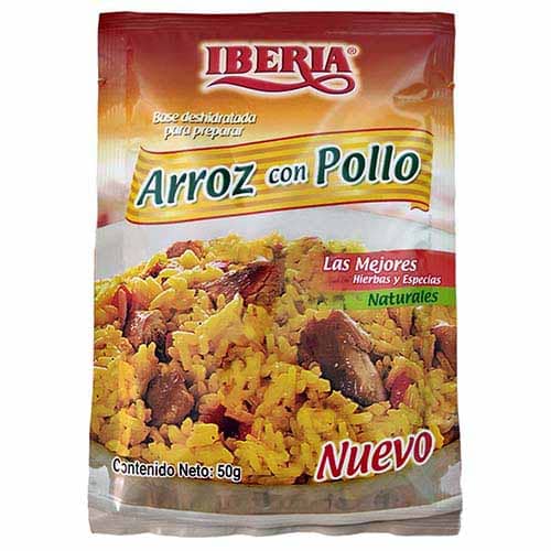 IBERIA BASE ARROZ C/POLLO 50G