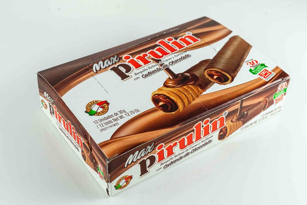 BARQUILLA PIRULIN MAX  X12 UND 30G