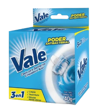 VALE CESTA P/SANITARIO AZUL 40G