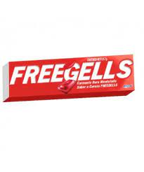 CARAMELO DISPLAY FREEGELLS MENTA CEREZA  27,9GRS