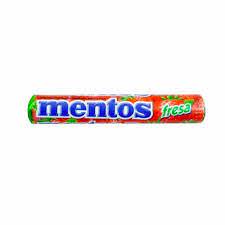 CARAMELOS MASTICABLES MENTOSFRESAS29.5GR