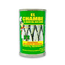 SARDINAS SALSA ACEITE EL CHAMBE 170GR