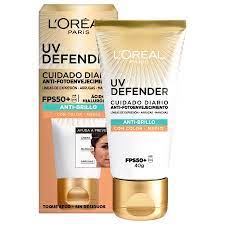 LOREAL PROTECTOR SOLAR UV DEFEN ANTIBRILLO (COLOR MEDIO)