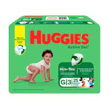 PAÑAL HUGGIES ACTIVESEC G25