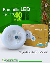 BOMBILLO LED INDUSTRIAL UFO CON VENTILADOR 40W