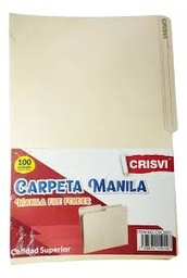 CARPETA AMARILLA CRISVI OFICIO  X100 UND