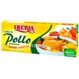 IBERIA CALDO DE POLLO X12 144 GRS