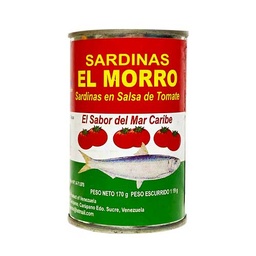 SARDINAS EL MORRO TOMATE 170GR